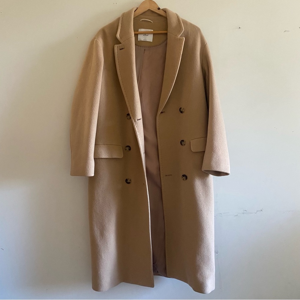 Aritzia Wilfred Symphony Wool Coat